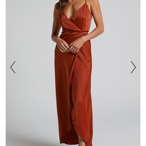 Mine Would Be You Dress- copper satin